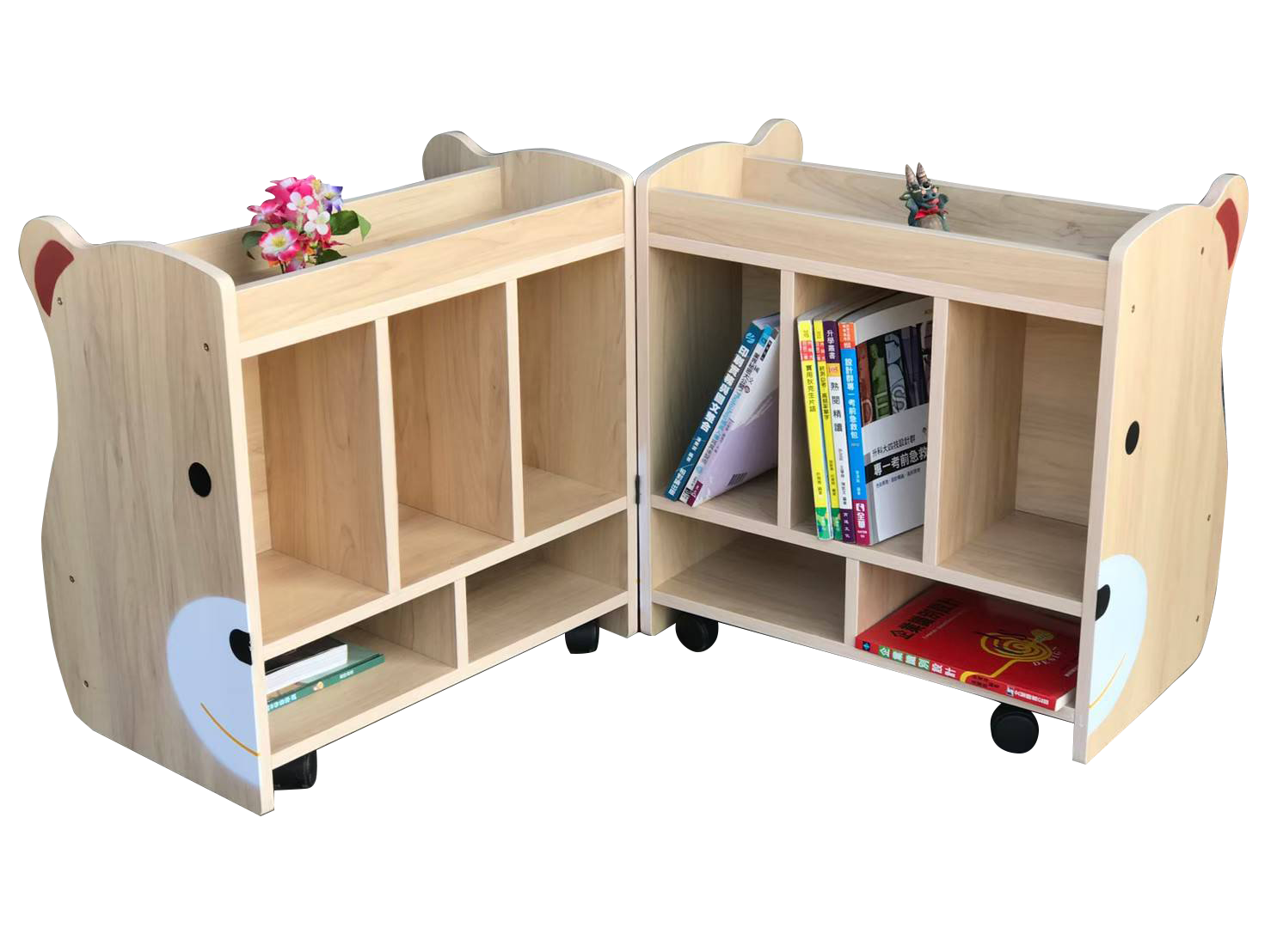 13.1 雄寶寶雙面書櫃