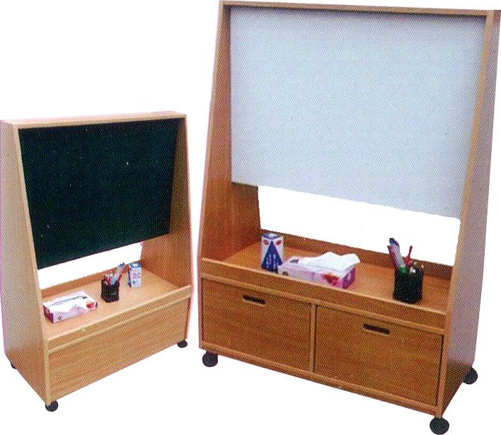 3.1 雙面白板黑板活動櫃