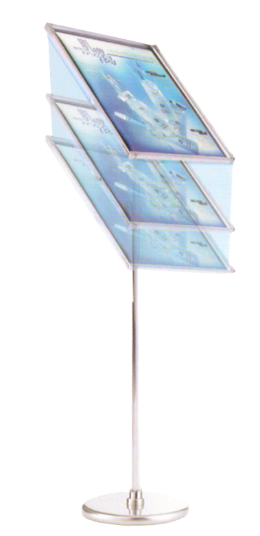 21.5 單面一體曲折型 展示牌