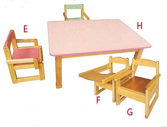 7.5 C-604幼教桌、寶寶椅