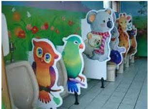 7.4 幼兒 男生便斗 隔間導板